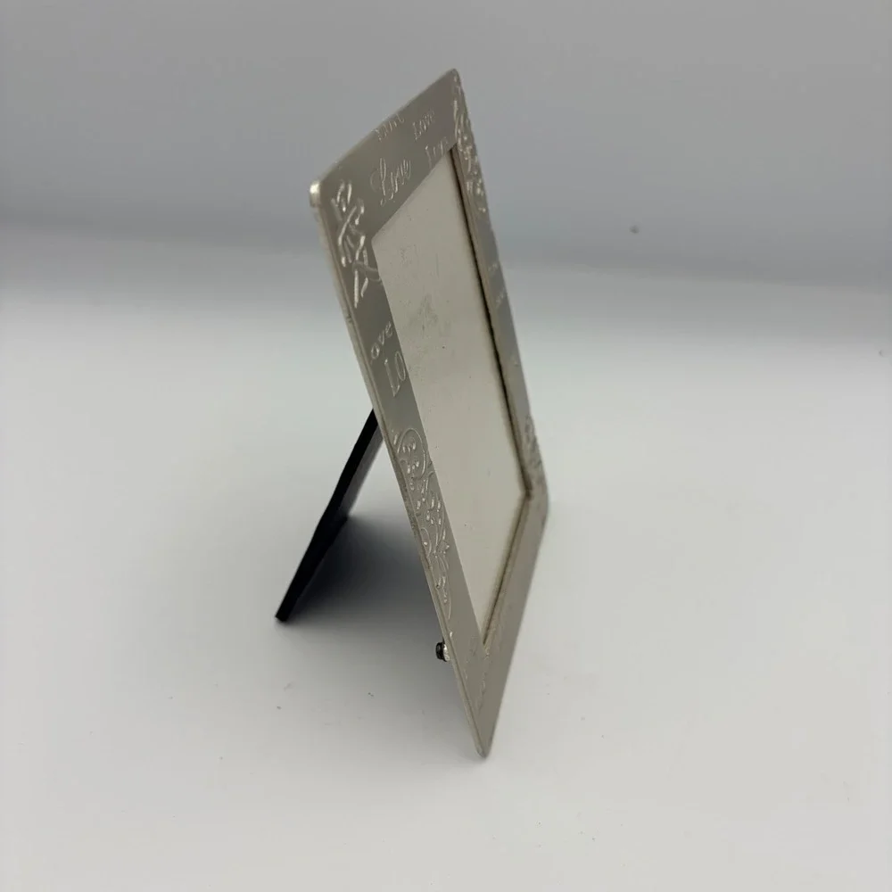 Millenium New York Silver Tone Love Photo Frame‎ Tabletop Display
